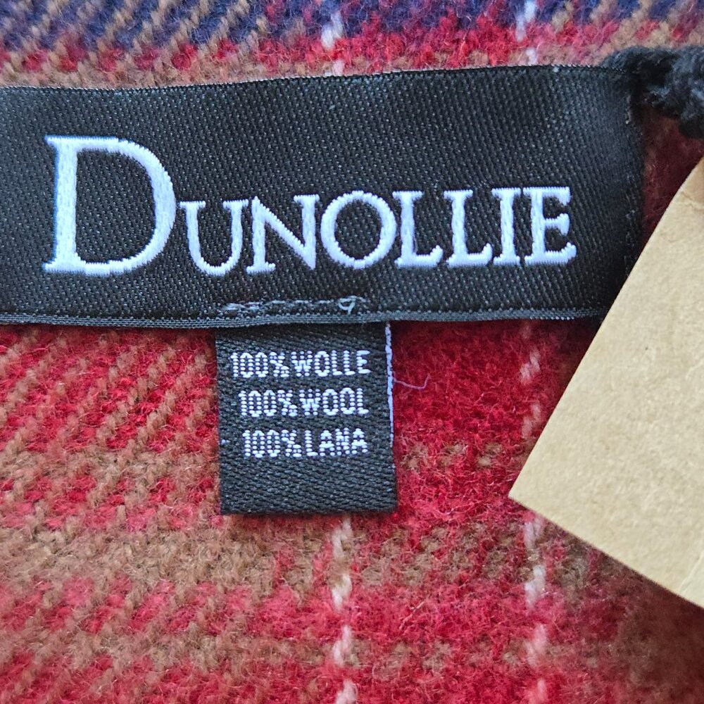 NWT Brushed Wool Throw Blanket Plaid Dunollie Castle Scotland Rare History - Picture 5 of 13